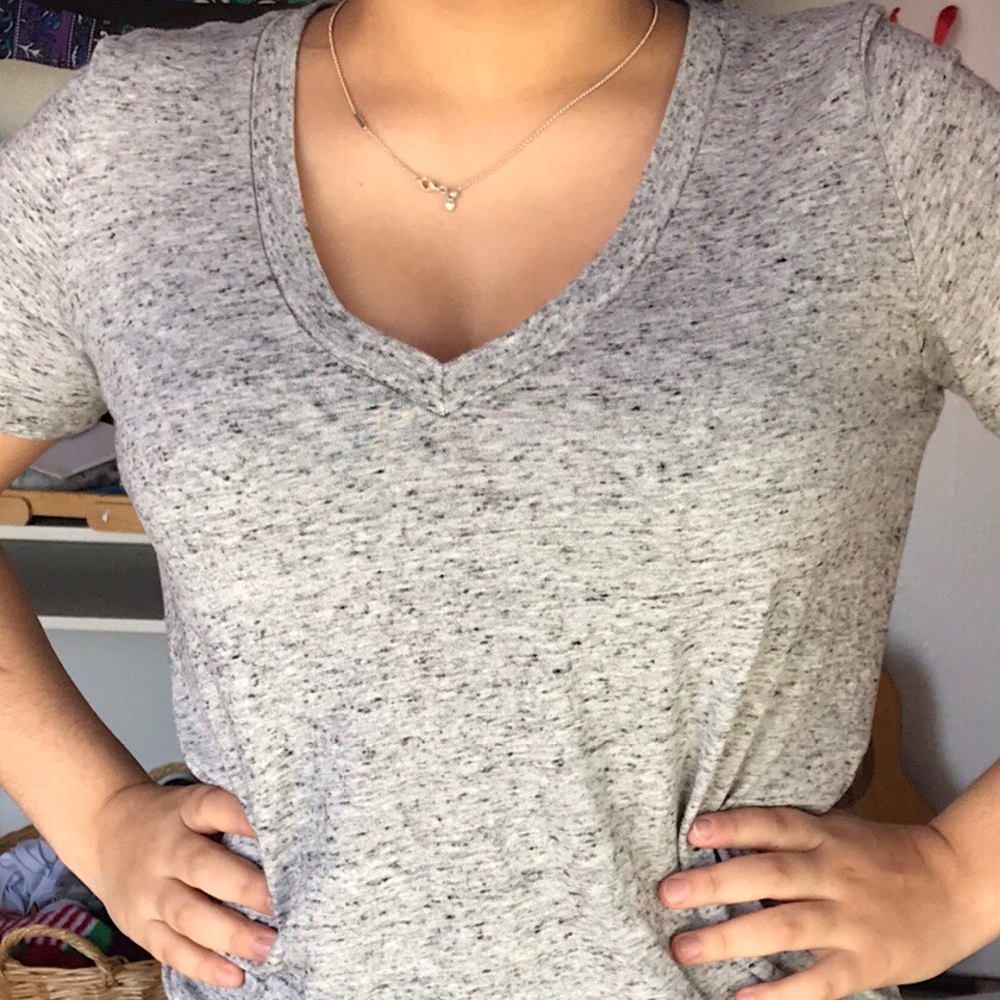 PINK victoria secret grey top size S